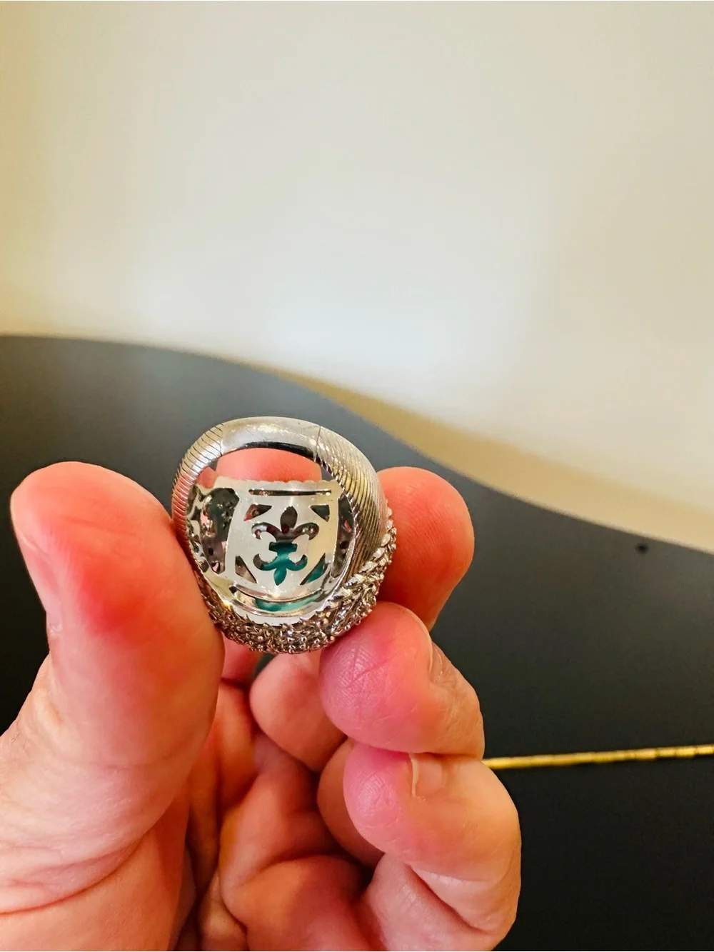 Judith Ripka Luxury Vintage Retro Designer Couture Runway RARE Authentic Ring